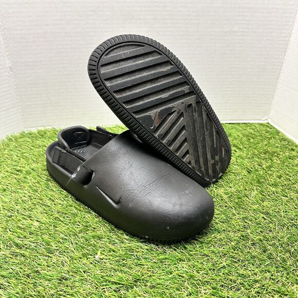 Nike Calm Slip On Mules Mens Size 7 Black Used FD5130-001 main image 3